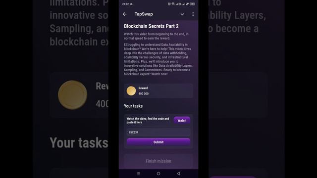 TapSwap код (Blockchain Secrets Part 2) на 30.07.2024 #tapswap #tapswapcode #crypto
