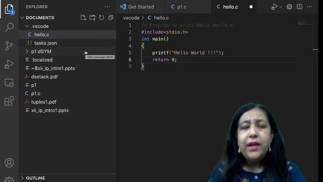 Hello World Program in C Language  Complete Course on C Programming L-3 btech bca anjaliluthra