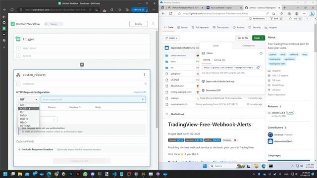 TradingView-Free-Webhook-Alerts Tutorial