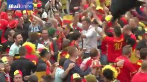 Euro 2016  Wales and Belgium fans turn Lille into party zone