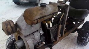 Самодельный мини трактор с двигателем УМЗ-5