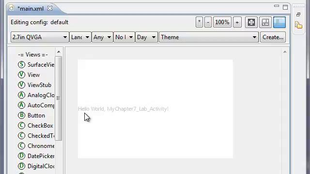 Chapter 7.3 :: Lab Step One :: Android SDK Tutorial