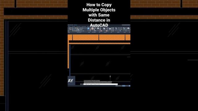 How to Copy Multiple Objects with Same Distance in AutoCAD