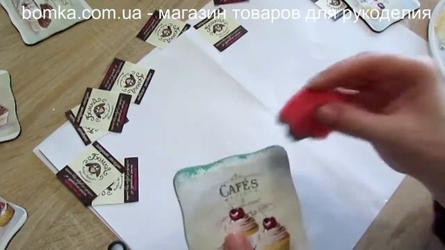 Подставки под чашки. Декупаж