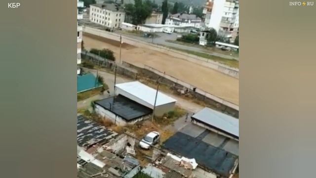 Мощный сель сошёл в Кабардино-Балкарскии Эльбрус Тырныауз смотреть онлайн