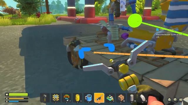 Первые тачки в Scrap Mechanic!