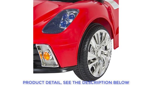 Best Choice Products Kids 12V Ride On Car with MP3 Electric Battery Power, Red