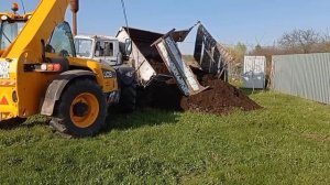 Перегруз Газ-53 Лопнула Рама. Вызвали Спец Технику JCB