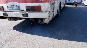Автобус Икарус-256.74 (Ikarus 256.74). Звук двигателя.