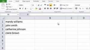 Trim and Case Functions Excel 2010