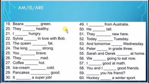 Вспомогательные глаголы to do и to be в настоящем времени. Структура there is, there are