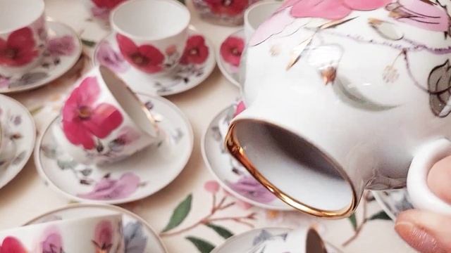 Фарфор.СССР.ЛФЗ.Чайный сервиз 