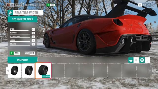 Forza Horizon 4 - Ferrari 599XX Evo Top Speed Tune Guide 500+ KM/H смотреть онлайн