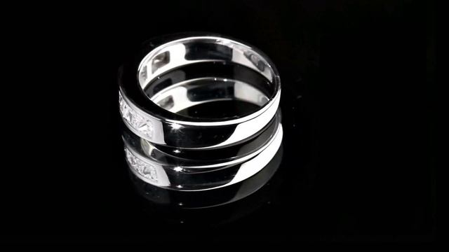Обручальное кольцо из белого золота с бриллиантами 0,85 карат смотреть онлайн