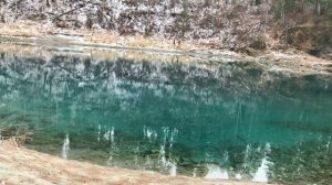 Река Катунь, республика Алтай. 6 ноября 2023.. "Глаза Катуни".