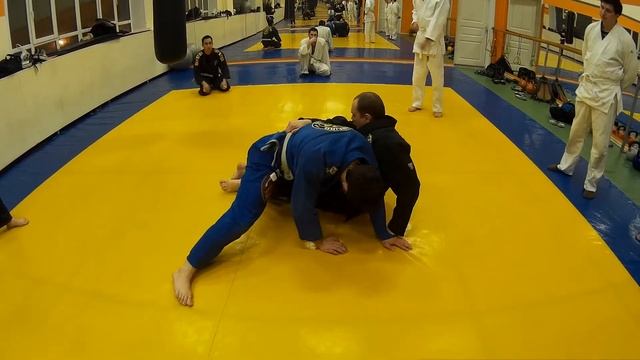Arm Cross - Back Take from Butterfly Guard