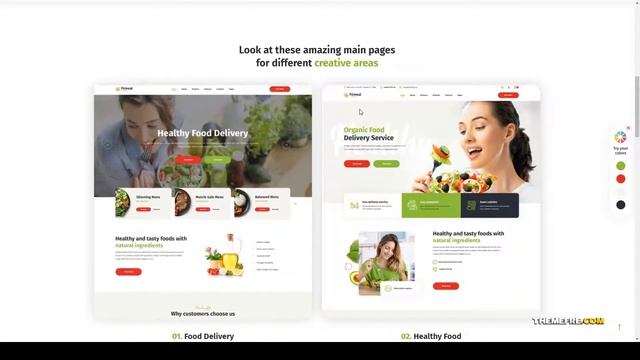 Fitmeal - Healthy Food Delivery and Diet Nutrition WordPress Theme lunch delivery healthy food Yui