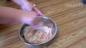 Куриные котлеты с овсяными хлопьями. Готовим с Оксаной Валереьвной. Chicken cutlet with oat flakes.