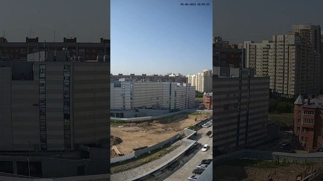 Таймлапс строительства GAGARIN CITY (Гагарин Сити) Новосибирск июнь 2023
