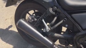 Honda CMX500 Rebel LeoVince Classic Racer Black Matte Finish Slip On Muffler