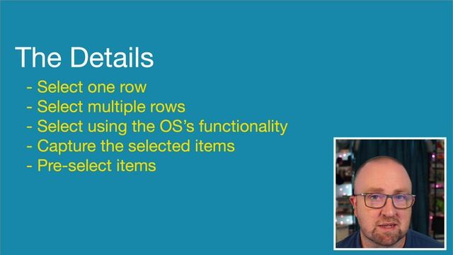 DataTables Module: Selecting Rows