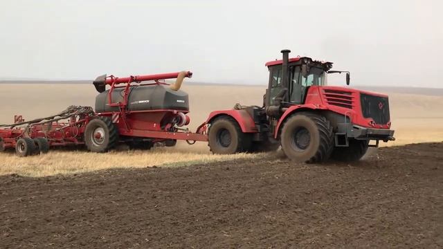АО «Комсомолец», Забайкальский Край: посев рапса 2018, Кировец 744 Р4 и HORSCH NT12