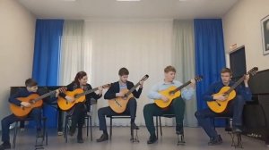 Старинный танец Е.Поплянова обработка С.Писаренко исп.ансамбль гитаристов