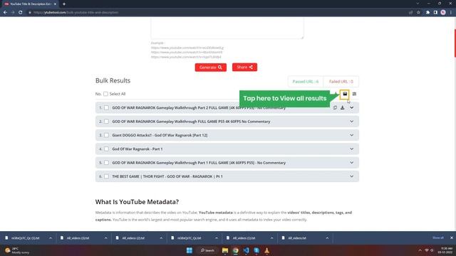 How to Extract YouTube Title & Description in Bulk | YouTube SEO??