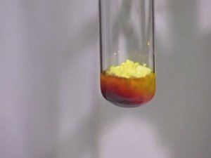 Химия. Опыты. Неорганика. Взаимодействие серы с медью