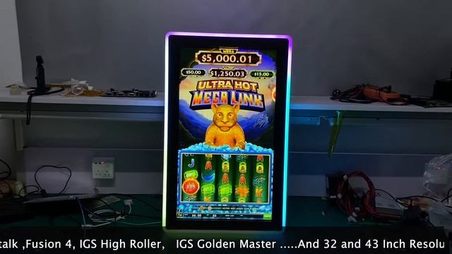 43 Inch Infrared 3M Gaming Gold Finger Touchscreen Monitors Slot Gaming Monitor For Sale смотреть онлайн