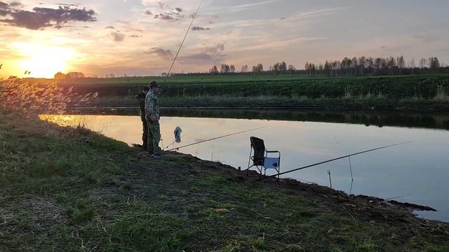 Река Оша. Омская область Май 2022. Рыбалка на карася смотреть онлайн