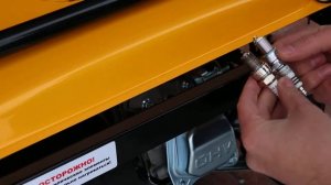 Замена свечи на бензиновом генераторе Denzel GE 2500