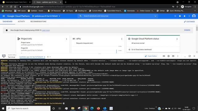 Kubernetes Engine: Qwik Start | Qwiklabs - [GSP100] смотреть онлайн
