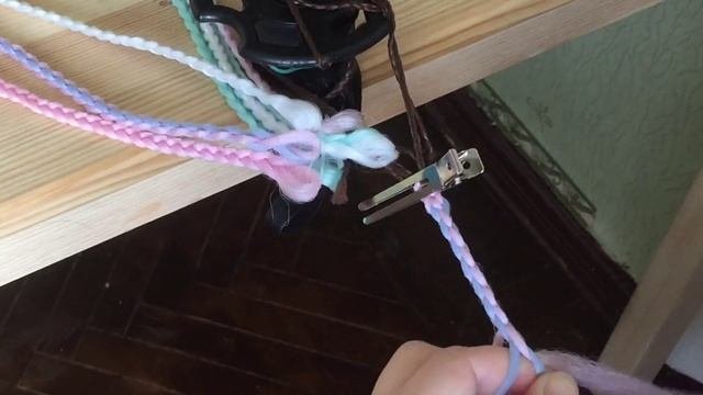 Плетение косы из четырех граней в две руки | Макраме | Четырехгранки своими руками