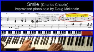 Smile - (Charlie Chaplin) - jazz piano tutorial