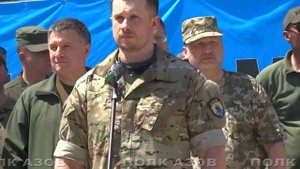 Азовцы перед боем в Мариуполе. 18.06.2015