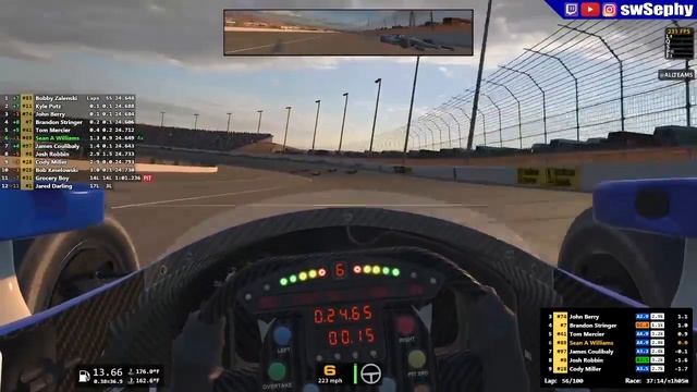 NORC IndyCar Series Season 1 Race 9 @ Las Vegas | iRacing смотреть онлайн