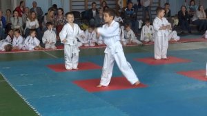 Аттестация на белый пояс с желтой полоской. Алиев Даниэль