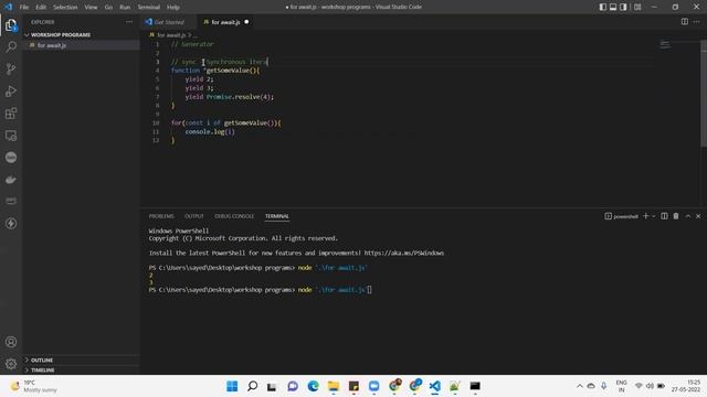 for await of loop - Advance JavaScript