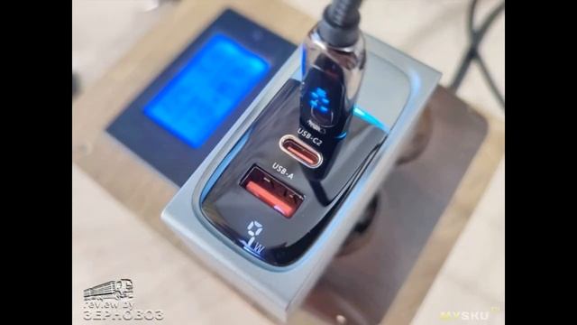 Зарядное устройство ASOMETECH 100Вт с индикацией мощности. Мультипорт " мультипротокол | #Обзор смотреть онлайн