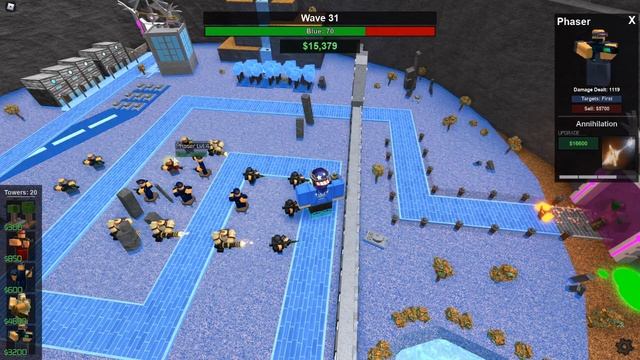 Roblox Tower Battles How far can you go with only 4 Towers смотреть онлайн