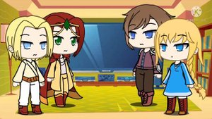 //🐥🎀📚реакция персонажей из руманги "Повесть временных лет" на Москву 🌠📂🦅//