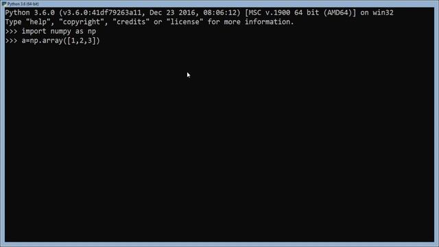 How to create an array in numpy смотреть онлайн