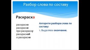 Разбор слова по составу