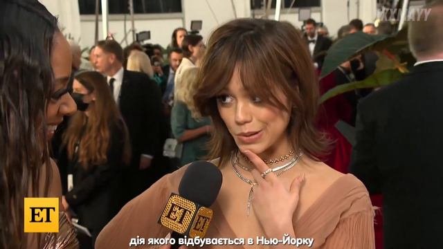 Дженна Ортега та Персі Хайнс Вайт на церемонії / ПЕРЕКЛАД УКРАЇНСЬКОЮ