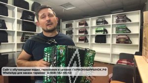 Музыкальное поздравление под гармошку! Шуйская гармонь Чайка 314 едет в Обнинск. «Гранитный камушек