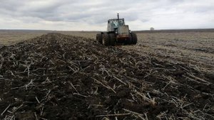 Трактор Т 150  и плуг ПС с чилельными стойкими.