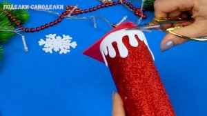 Новогодние поделки своими руками Свеча из фоамирана