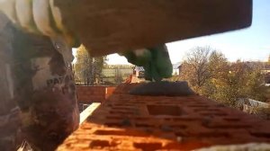 Впервые кладу двойной кирпич