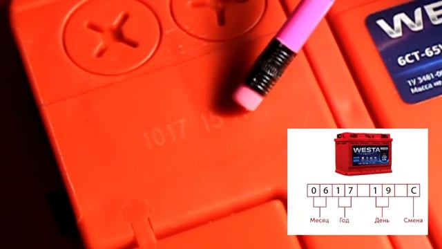 WESTA RED - расшифровка даты производства.